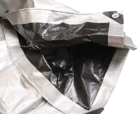 Silver & Black Tarp 30 x 50