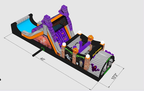 Halloween Rush 40’ Obstacle Course IG5108-H2