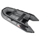 12.5 ft Gray Inflatable Boat with Aluminum Floor by Aleko