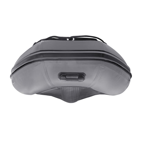 12.5 ft Gray Inflatable Boat with Aluminum Floor by Aleko