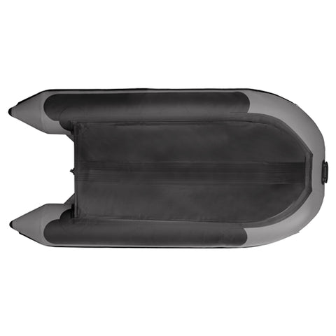 12.5 ft Gray Inflatable Boat with Aluminum Floor by Aleko