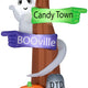 8' Ghost Wrapped Around Tree w/ Signs by Gemmy Inflatable