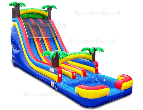 21'H Front Load Tropical Water Slide by Bouncer Depot