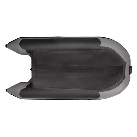 Inflatable Boat with Aluminum Floor - 10.5 ft - Gray by Aleko
