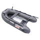 PRO Fishing Inflatable Boat with Aluminum Floor Front Board Holders 8.4 ft Gray by Aleko