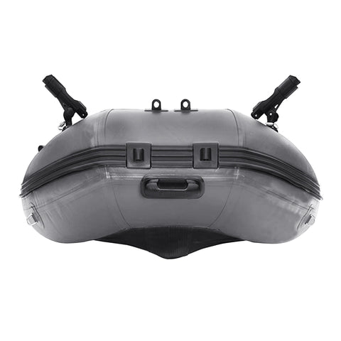 PRO Fishing Inflatable Boat with Aluminum Floor Front Board Holders by Aleko