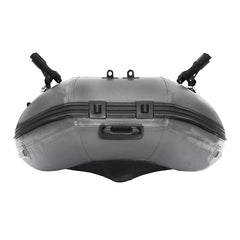 PRO Fishing Inflatable Boat with Aluminum Floor Front Board Holders 8.4 ft Gray by Aleko