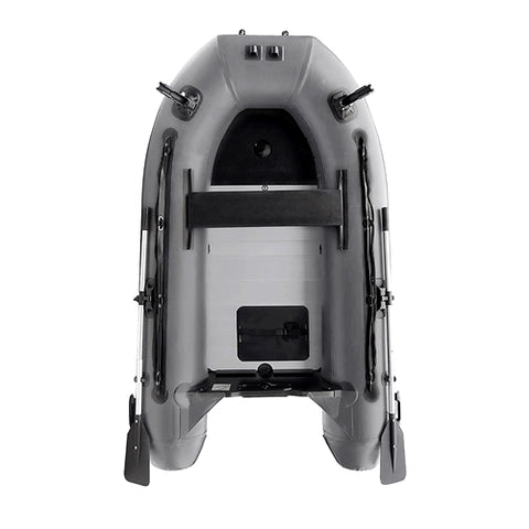 PRO Fishing Inflatable Boat with Aluminum Floor Front Board Holders by Aleko