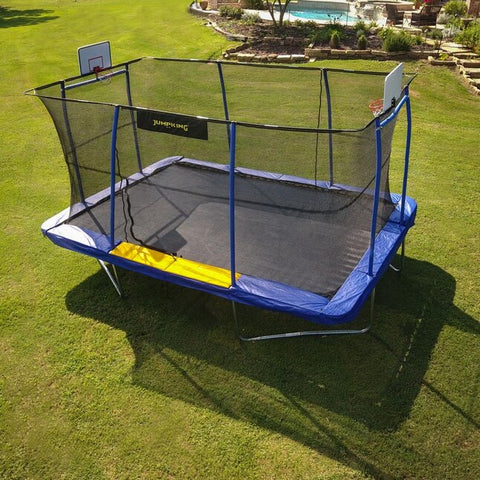 Jumpking 10' x 15' Rectangular BB Hoop, Volleyball, Court, Foot step by JumpKing