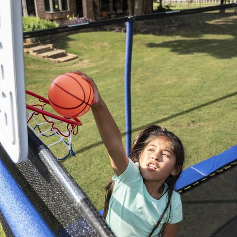 Jumpking 10' x 15' Rectangular BB Hoop, Volleyball, Court, Foot step by JumpKing