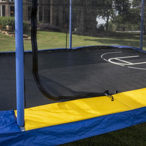Jumpking 10' x 15' Rectangular BB Hoop, Volleyball, Court, Foot step by JumpKing