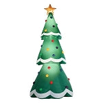 20' Gemmy Airblown Inflatable Green Christmas Tree w/ Ornaments and Star