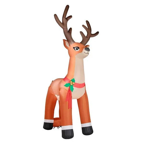 8' Gemmy Airblown Inflatable Christmas "Merry RV" w/ Santa, Penguin, and Reindeer by Gemmy Inflatables
