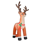 20' Gemmy Airblown Inflatable Christmas Colossal Reindeer w/ Holly