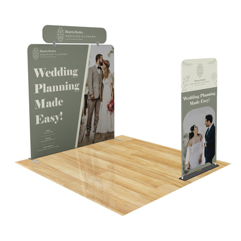 Tension Fabric Trade Show Display with Portable Banner