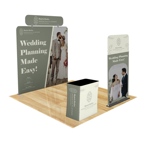 Tension Fabric Trade Show Display with Portable Banner