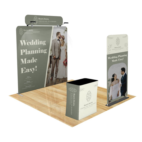 Tension Fabric Trade Show Display with Portable Banner