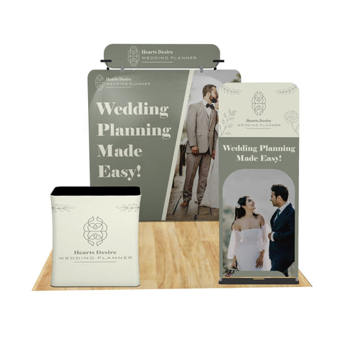 Tension Fabric Trade Show Display with Portable Banner