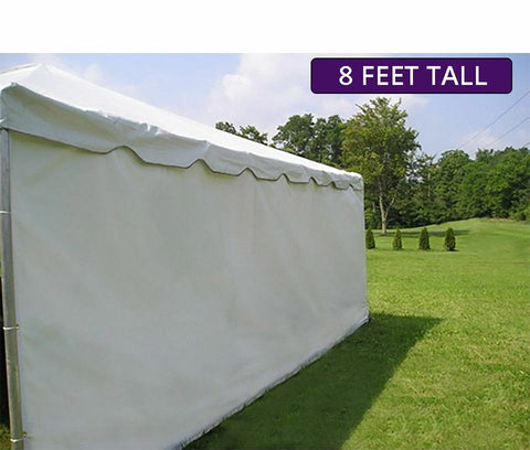 Moose Supply 20' x 30' Heavy-Duty Economy Sidewall Kit for 8' Tent Sides