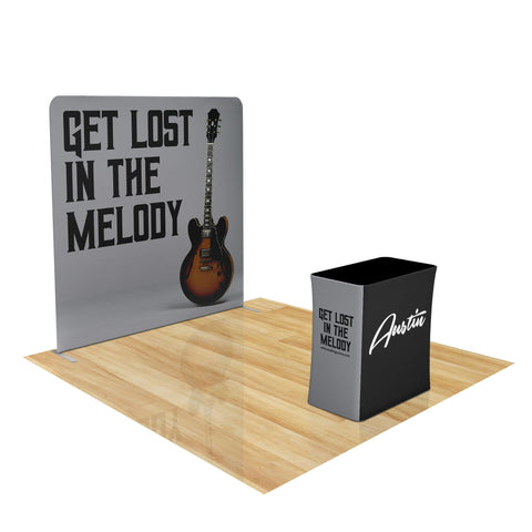 Trade Show Display with Tension Fabric Backdrop
