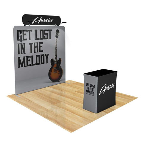 Trade Show Display with Tension Fabric Backdrop
