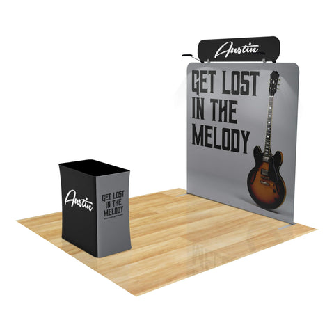 Trade Show Display with Tension Fabric Backdrop