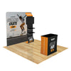Image of Trade Show Display with Waterfall Shelving