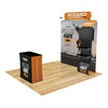 Image of Trade Show Display with Waterfall Shelving