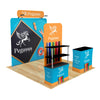 Image of Trade Show Display with Back Wall Shelving