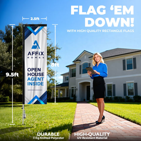 Custom Rectangle Flag Banner