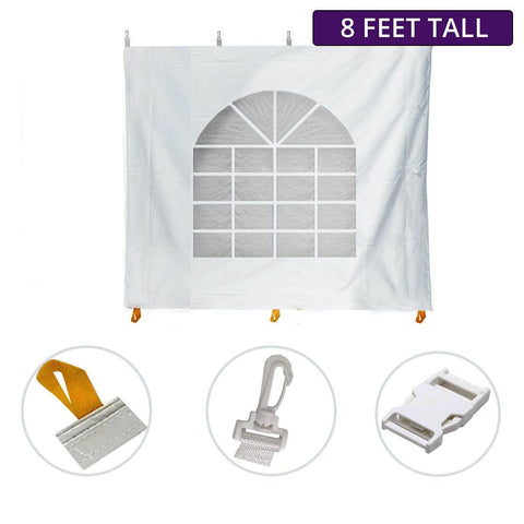 10' x 10' Party & Canopy Tent Premium Blockout Sidewall Kit for 8' Tent Sides