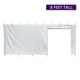 8' x 20' High Peak Frame Party & Canopy Tent Premium Blockout Solid Sidewall w/ Zipper Door