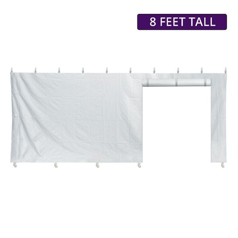 8' x 20' Blockout Sidewall with Zipper Door