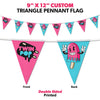 Image of Custom Double-Sided Print String Pennant Flags