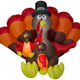 8 1/2' Thanksgiving Turkey Family Scene by Gemmy Inflatables