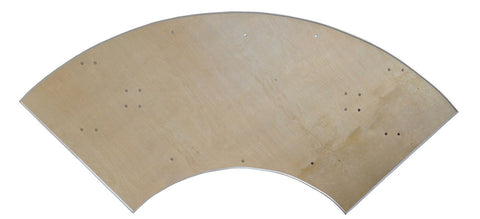 7.25 Foot Serpentine Wood Folding Table
