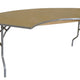 7.25 Foot Serpentine Wood Folding Table