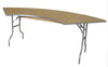 Image of 7.25 Foot Serpentine Wood Folding Table