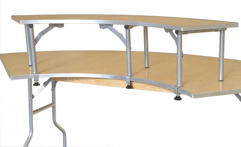 Inner Bar Top Riser for 7.25 Foot Serpentine Folding Table