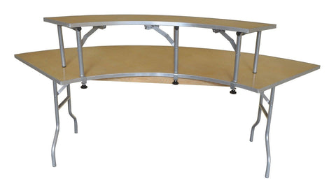 Inner Bar Top Riser for 7.25 Foot Serpentine Folding Table