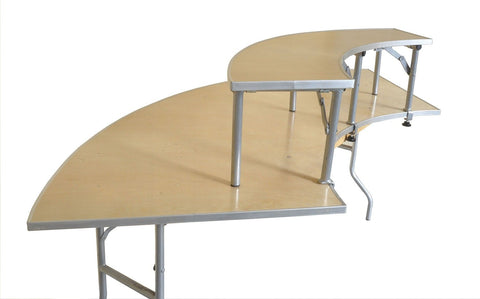 Inner Bar Top Riser for 7.25 Foot Serpentine Folding Table