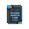Image of A-Frame Sign - Replacement Graphics