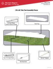 20 x 60 Pole Tent by American Tent