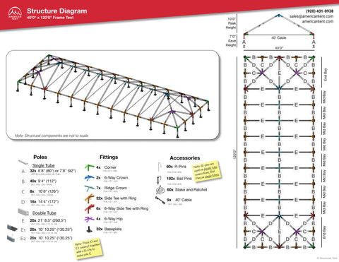 40x120 Frame Tent