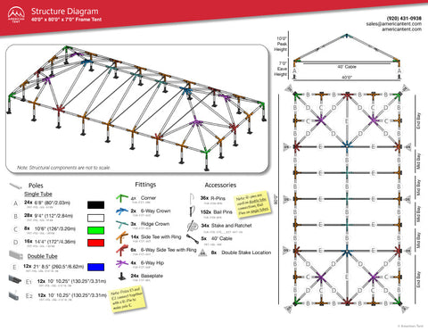 40x80 Frame Tent