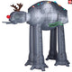8.5' Gemmy Airblown Inflatable Christmas Star Wars AT-AT w/ Reindeer Antlers and Light String