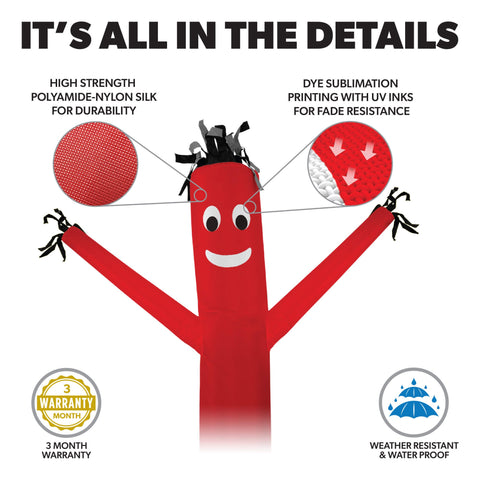 Valentine's Day with Hearts Air Dancers® Inflatable Tube Man