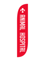 Animal Hospital Feather Flag