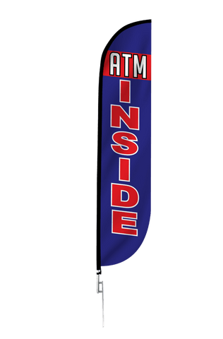 ATM Inside Feather Flag