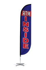 ATM Inside Feather Flag